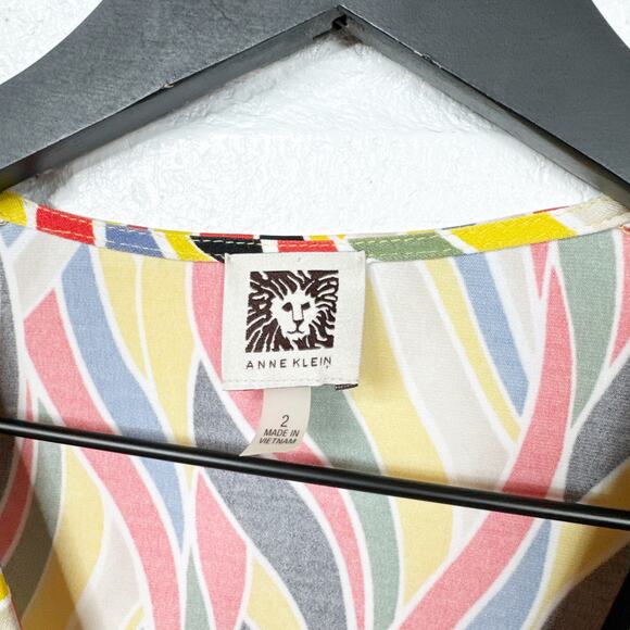 Anne Klein Retro Wrap Dress - Picture 3 of 8